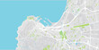 Urban vector city map of Cape Town, South Africa.