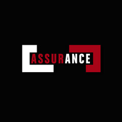 Sticker - assurance- vecteur mot