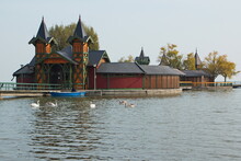 Sziget Cafe  In Keszthely At Balaton Lake In Hungary,Europe
