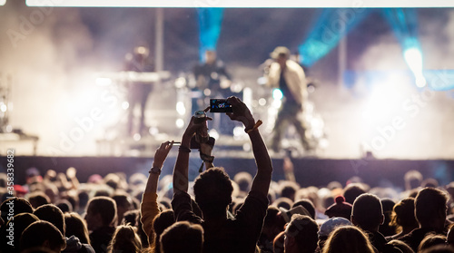 Cuadros en Lienzo crowd at concert - summer music festival