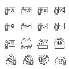 Wall Mural - people icons presentation  vector illustration