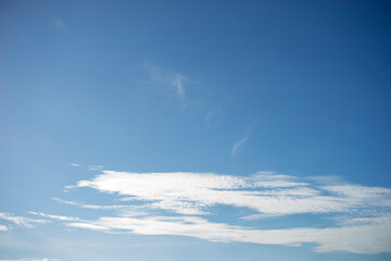 Blue sky color with clouds background photo