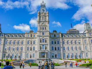 Sticker - panorama of Quebec, Canada