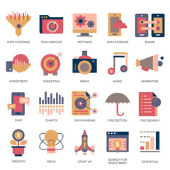 Wall Mural - business and marketing, programming, data management, internet connection, social network, computing