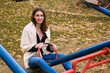 © Ahmed - Beautiful girl on the teeter at playground.