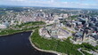 Aerial/Drone Photo of Parliament Hill & Ottawa River 