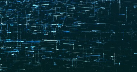 Wall Mural - abstract digital network data background, 3d rendering