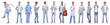 © ASDF - panoramic collage of young people leading a healthy lifestyle