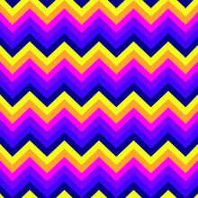 Seamless Pattern Zigzag Ornament With Colorful Background