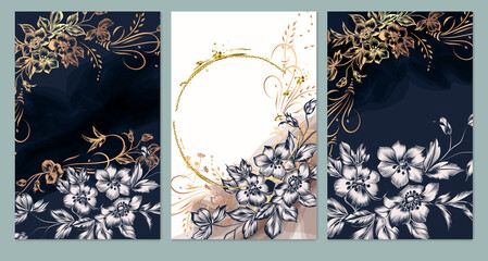 Poster - Card templates examples of using design