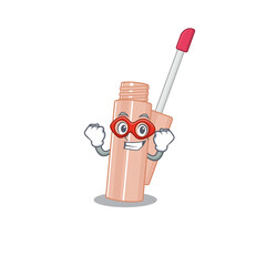 Sticker - A cartoon drawing of lip tint in a Super hero character