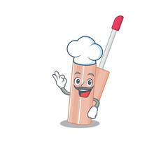 Poster - Talented lip tint chef cartoon drawing wearing chef hat