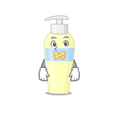 Sticker - Serum cartoon character style having strange silent face