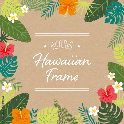 ハイビスカスのハワイアンフレーム Buy This Stock Vector And Explore Similar Vectors At Adobe Stock Adobe Stock