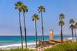 © SvetlanaSF - Beach in San Clemente, famous tourist destination in California, USA with the pier and a lifeguard tower