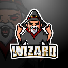 Wall Mural - Wizard mascot esport logo design