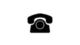 Fototapeta  - Phone icon in trendy flat style isolated on white background. Telephone symbol