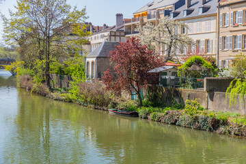 Wall Mural - Metz, France, view from Moyen bridge