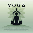Lotus Green Yoga Day Creative Template