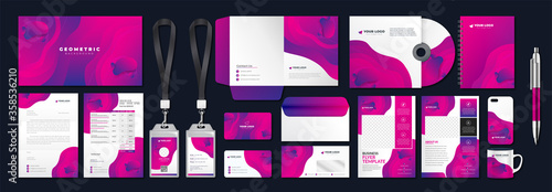 Fotomural Corporate identity set branding template design kit