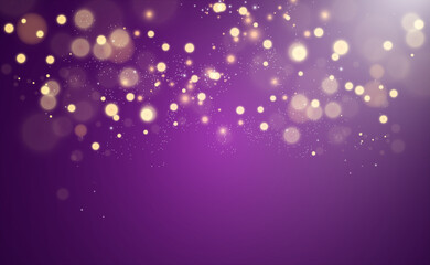 Poster - Brilliant gold dust vector shine. Glittering shiny ornaments for background. Vector illustration.