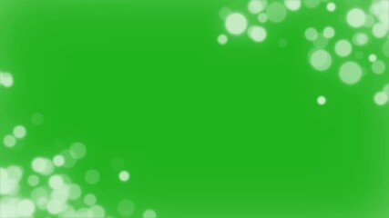 Wall Mural - Bokeh lights motion graphics with green screen background