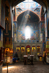 TBILISI, GEORGIA - JUNE 20: Holy Mother of God Church of Bethlehem in Tbilisi, Georgia on June 20, 2013. Built as an Armenian church in the 18th century, it now operates as a Georgian orthodox church.