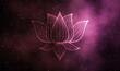 Lotus sign in deep universe