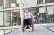 Wheelchair users on the move in the barrier-free office