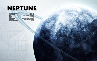 Wall Mural - neptune. minimalistic style