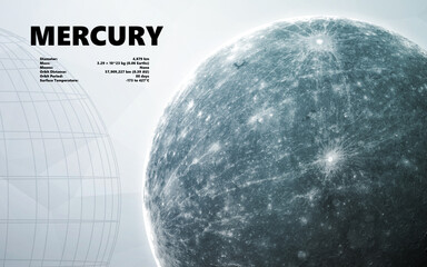 Wall Mural - mercury. minimalistic style