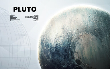 Wall Mural - pluto. minimalistic style