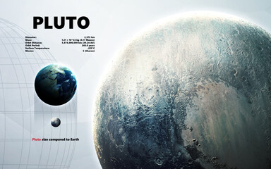 Wall Mural - pluto. minimalistic style