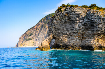 Wall Mural - It's Coast of the Adriatic sea of Montenegro. Panoramic view