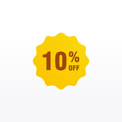 10 discount, Sales Vector badges for Labels, , Stickers, Banners, Tags, Web Stickers, New offer. Discount origami sign banner