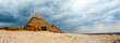 It's Great Pyramids at the Giza Necropolis, Giza Plateau, Egypt. UNESCO World Heritage