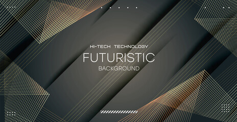 Elegant futuristic background. Abstract background from triangles, gradient lines. Applicable for wall poster, poster, user interface, cover, banner, social networks.