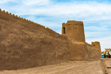 Wall Mural - It's Iranian typical clay fortress. Kashan, Iran