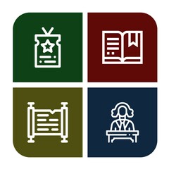 Sticker - certificate icon set