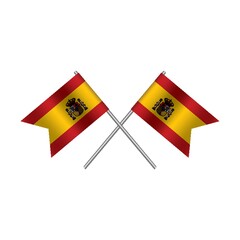 Wall Mural - spain flags