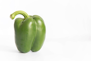 The sweet pepper, bell pepper on white background