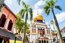Amazing View Of Masjid Sultan (Sultan Mosque) At Singapore