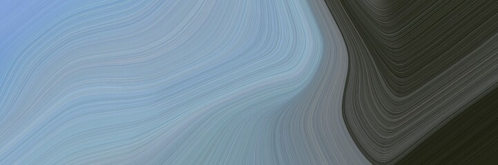 Aufkleber - abstract flowing banner with dark gray, very dark blue and dim gray colors. fluid curved lines with dynamic flowing waves and curves for poster or canvas