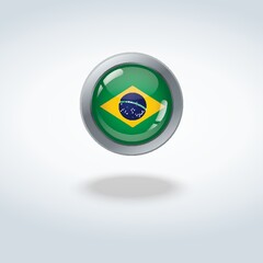 Sticker - brazil flag icon