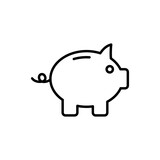 Fototapeta  - piggy bank icon vector design template