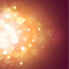 Wall Mural - Festive background with defocused lights