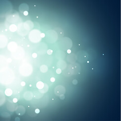 Wall Mural - Blue background with defocused lights