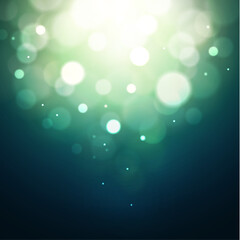 Wall Mural - Festive background with defocused lights
