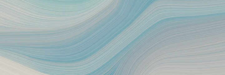 Aufkleber - abstract artistic designed horizontal header with dark gray, ash gray and pastel gray colors. fluid curved lines with dynamic flowing waves and curves for poster or canvas