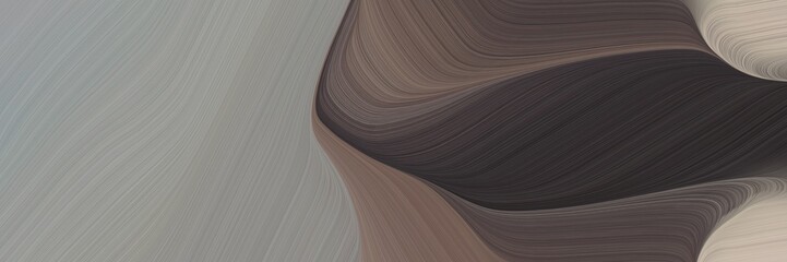 Poster - abstract dynamic header with gray gray, very dark blue and old mauve colors. fluid curved lines with dynamic flowing waves and curves for poster or canvas